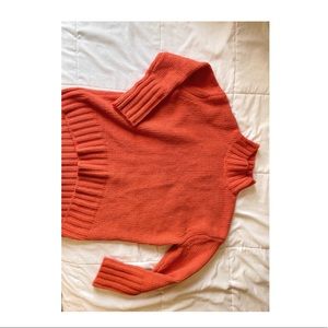 Soft Chenille blood orange sweater